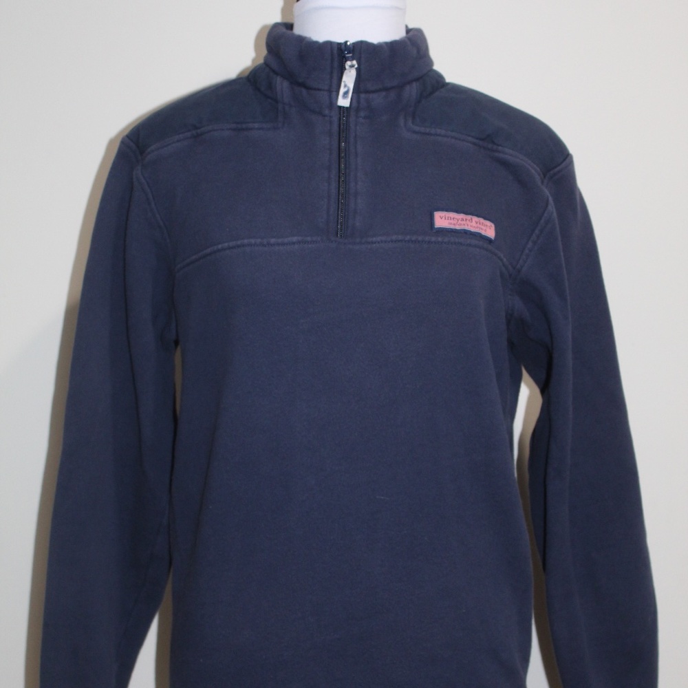 Vineyard Vines Navy Blue Quarter-Zip Sweatshirt